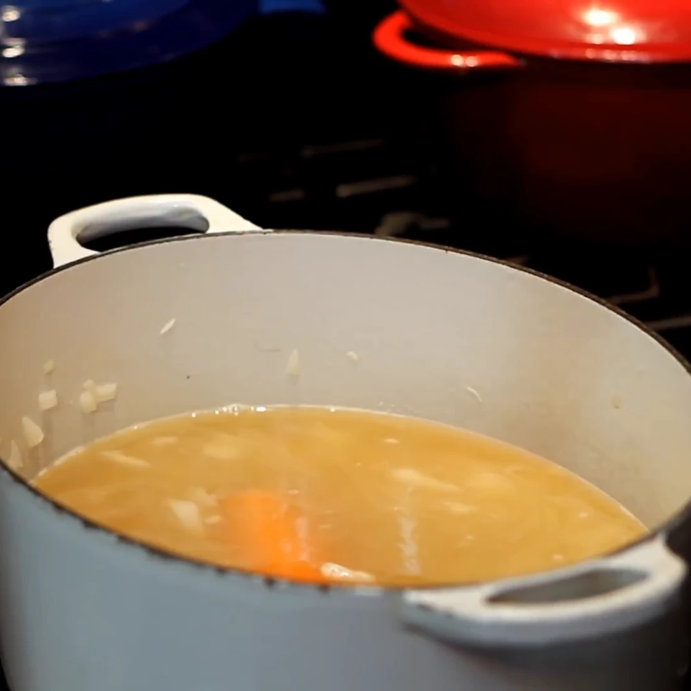 potage soissonnais haricots blancs carottes, étape 3