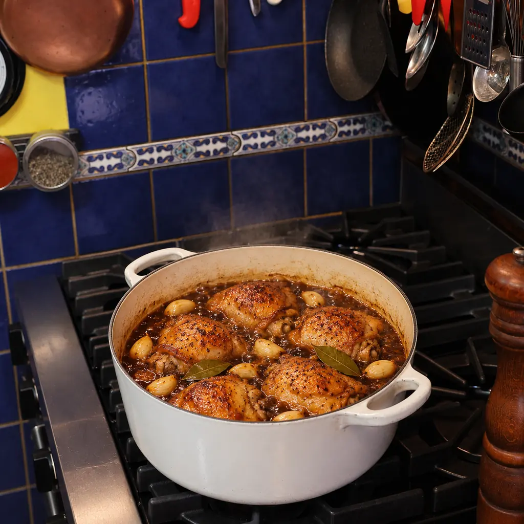 poulet adobo philippin, étape 2