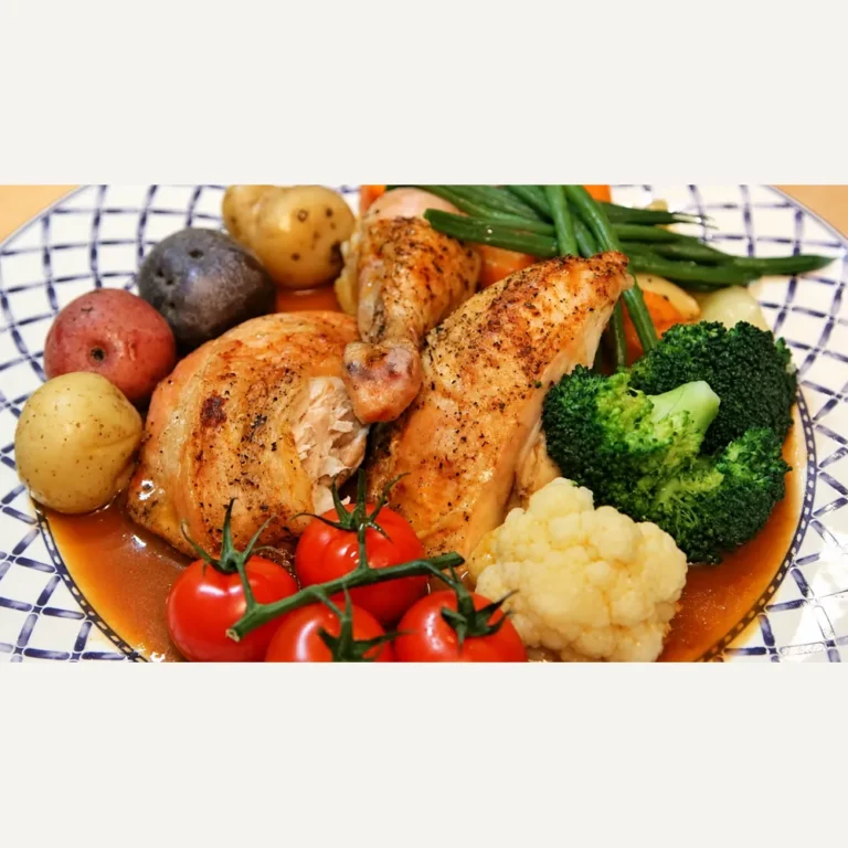Poulet r&ocirc;ti en crapaudine &agrave; la po&ecirc;le, &eacute;pices cajun et l&eacute;gumes