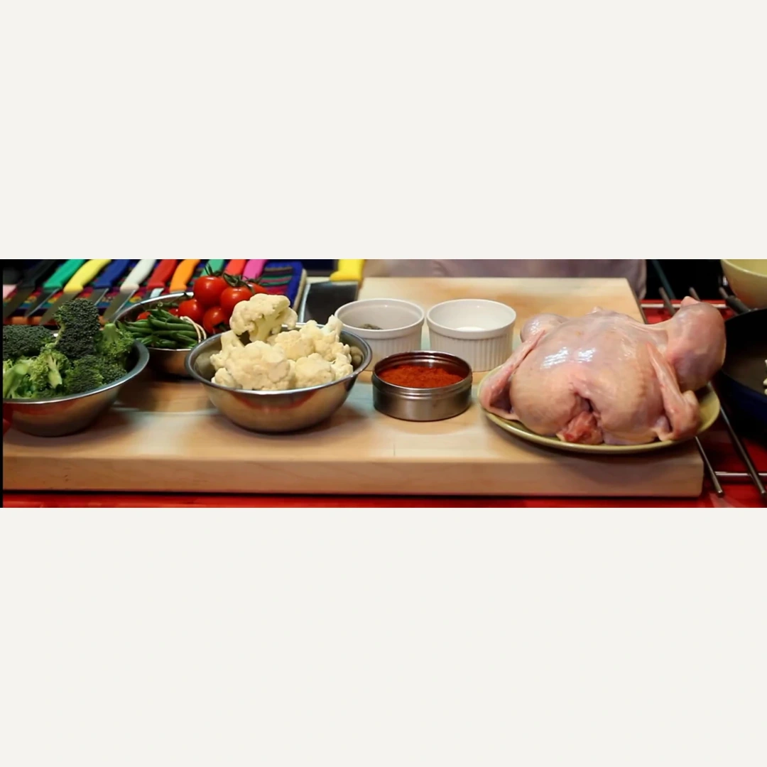 poulet roti poele crapaudine cajun, ingredients