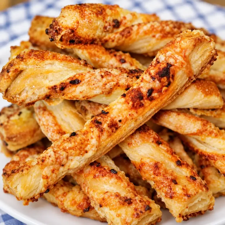 Puff Pastry Cheese Straws with Emmental and Issou