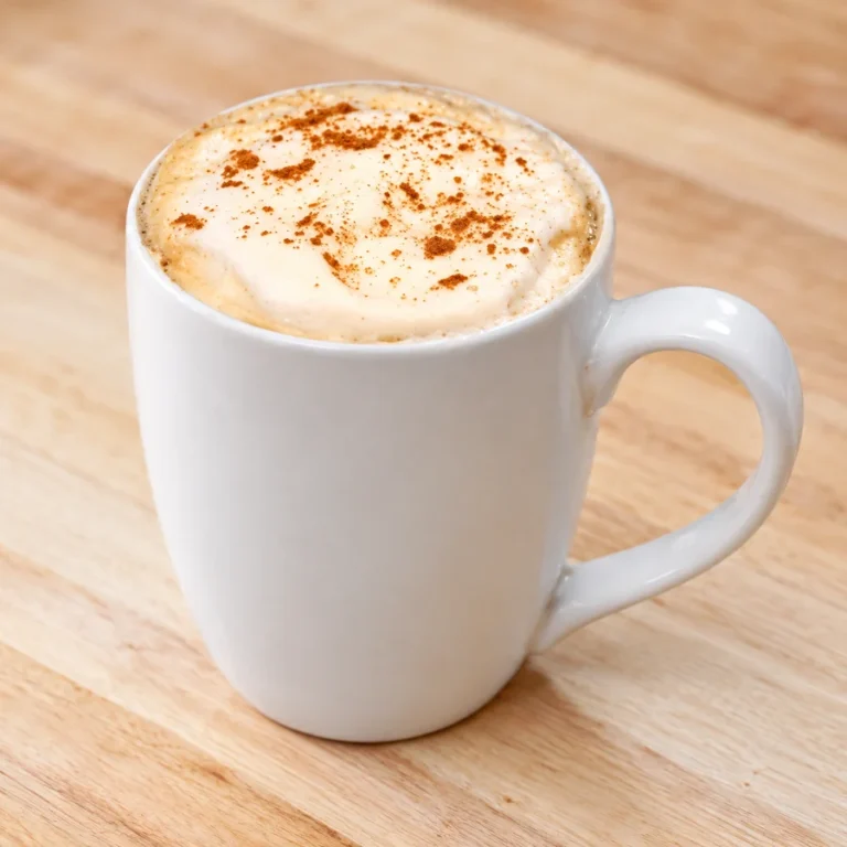 Homemade Pumpkin Spice Latte with Real Pumpkin and Maple Sugar