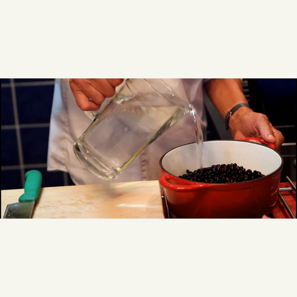 ragout de porc aux haricots noirs facon cubaine, étape 1