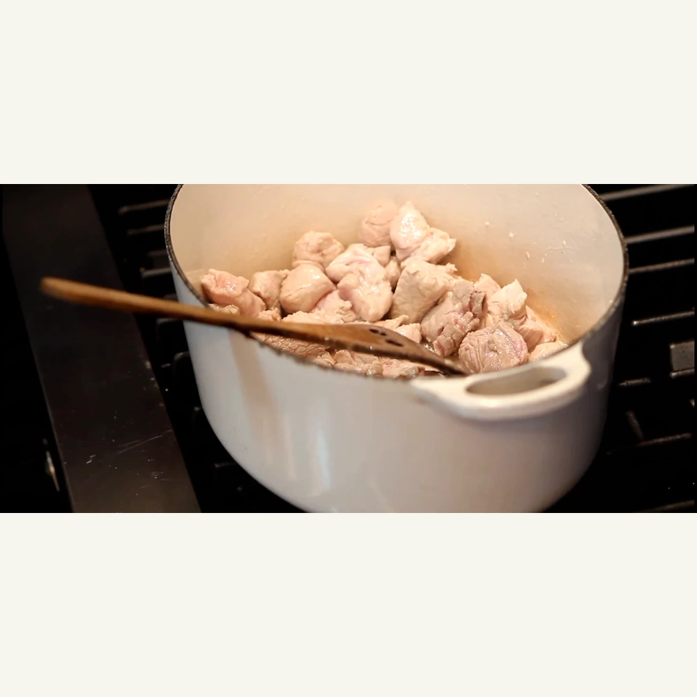 ragout de porc aux haricots noirs facon cubaine, étape 3