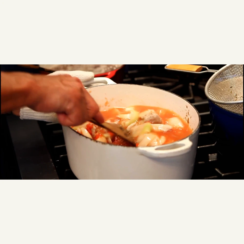 ragout de porc aux haricots noirs facon cubaine, étape 4