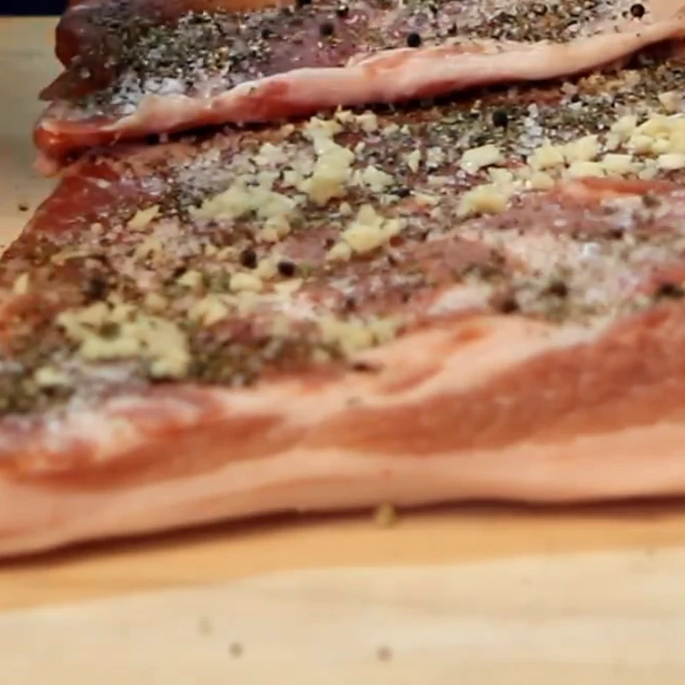 roulade porc froide ail herbes provence, étape 1