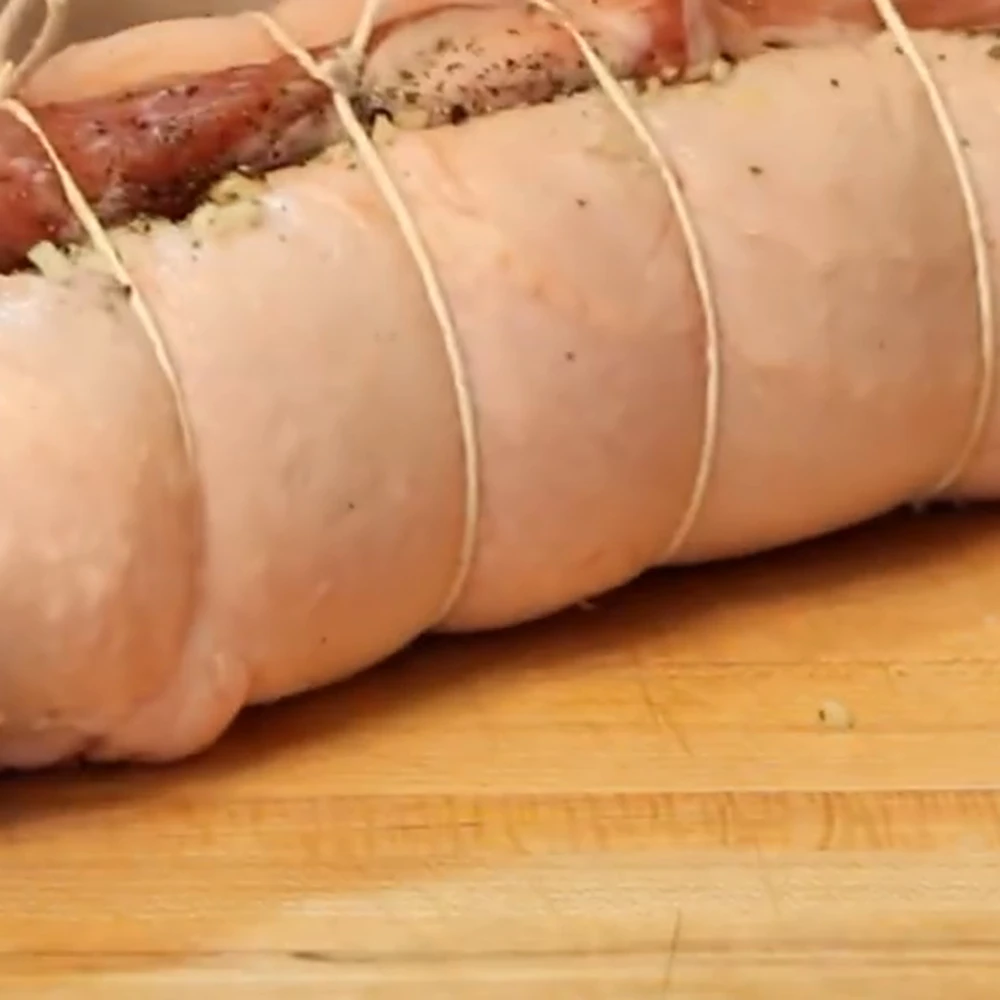 roulade porc froide ail herbes provence, étape 2