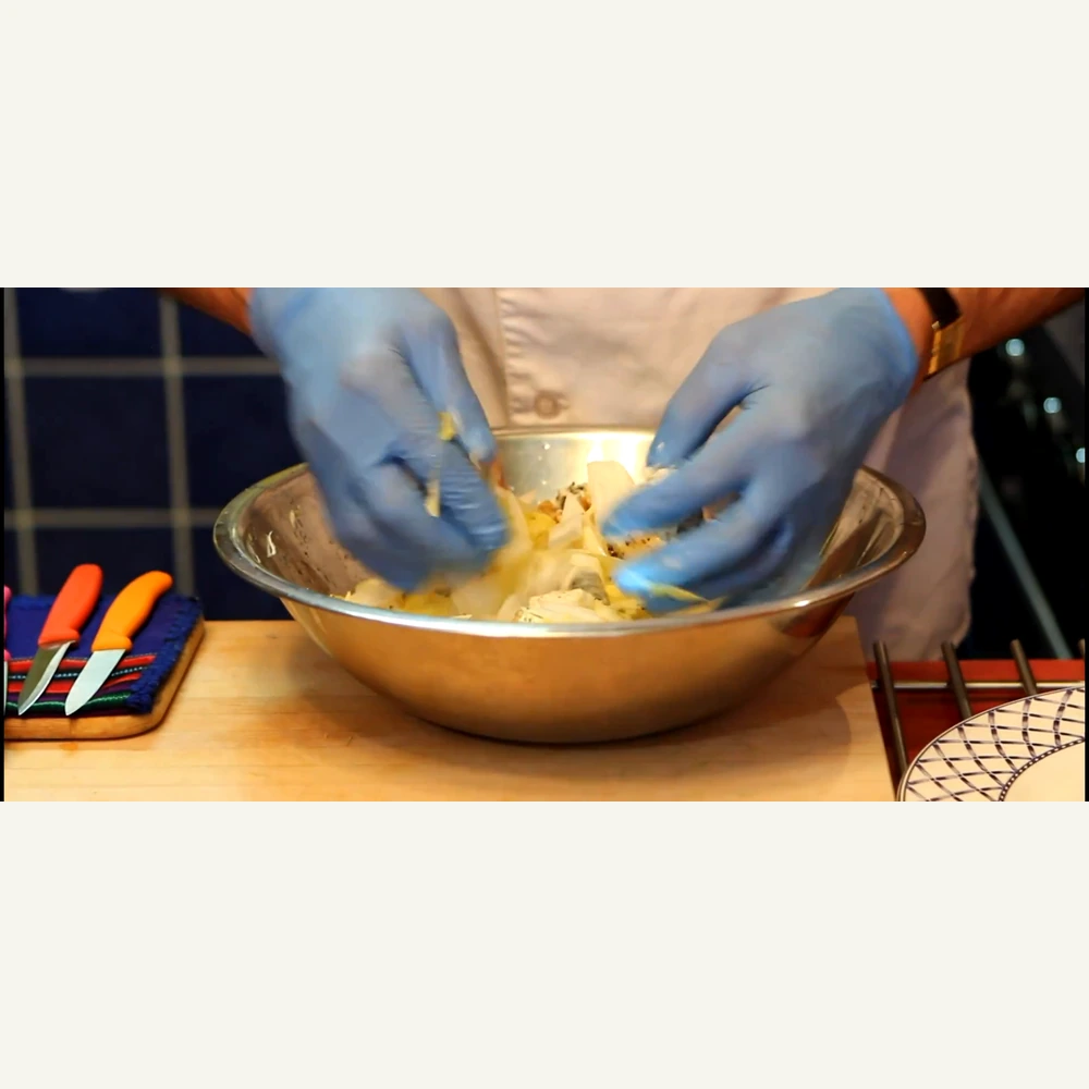 salade dendives au saint agur et aux noix, étape 4