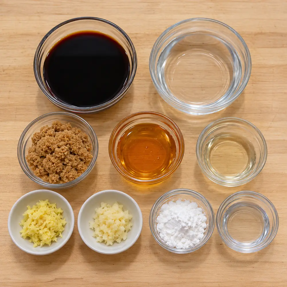 sauce teriyaki maison, ingredients