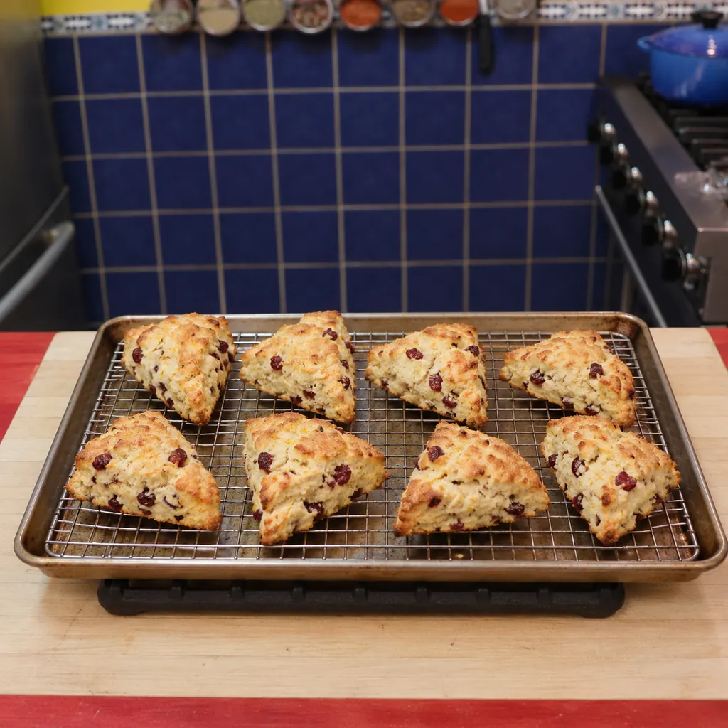 scones canneberges orange, plat fini