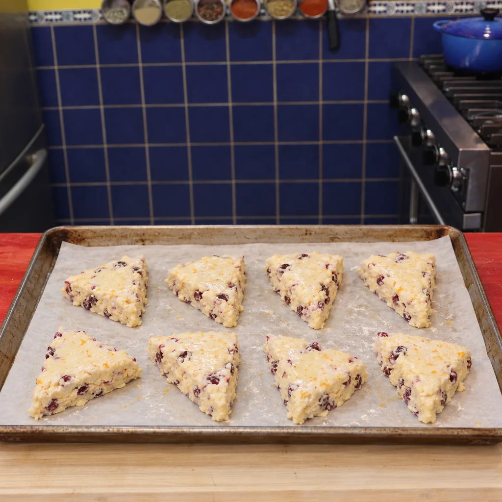 scones canneberges orange, étape 2
