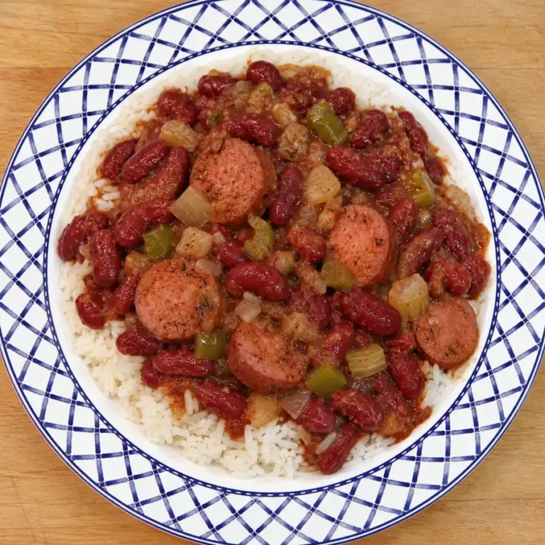 Slow Cooker Red Beans and Rice with Canned Beans