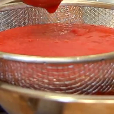 sorbet framboise maison sorbetiere, étape 3