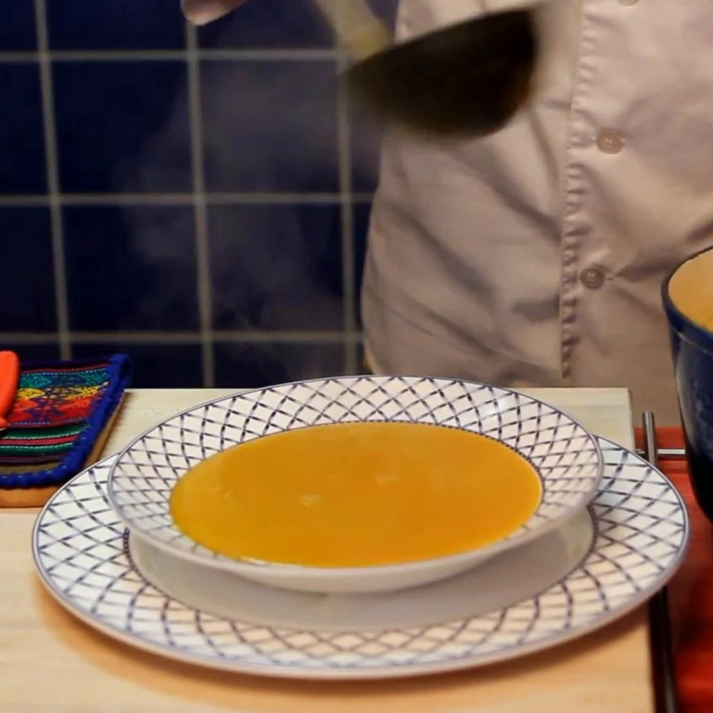 soupe courge musquee gingembre, plat fini