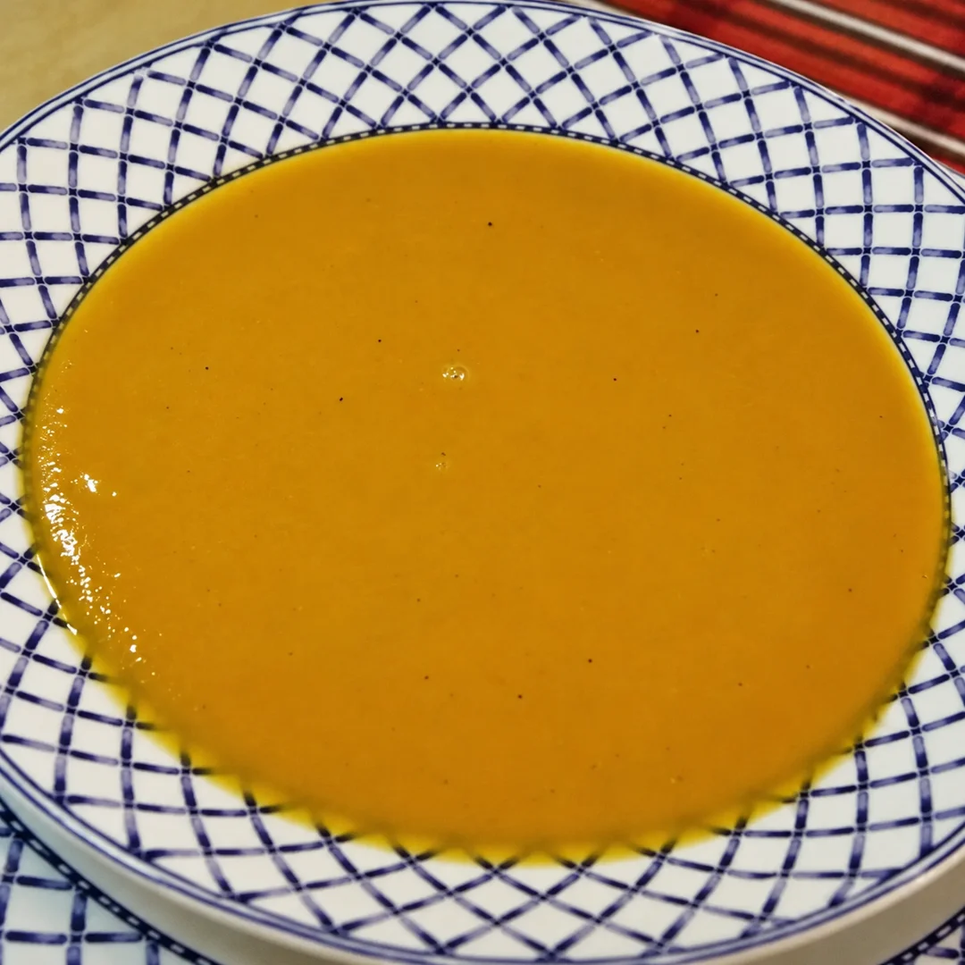 soupe courge musquee gingembre, plat fini