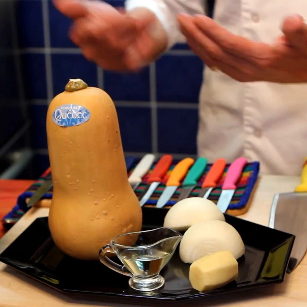 soupe courge musquee gingembre, ingredients