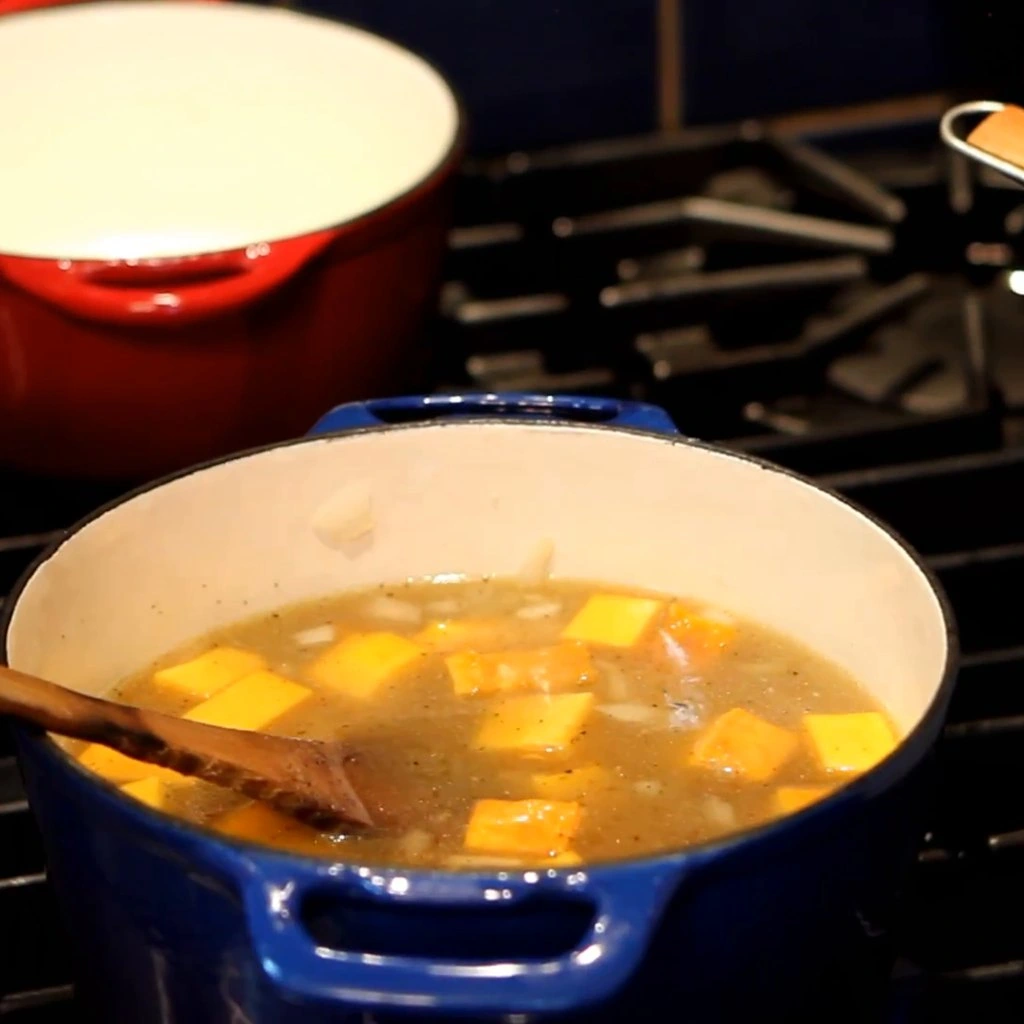soupe courge musquee gingembre, étape 3