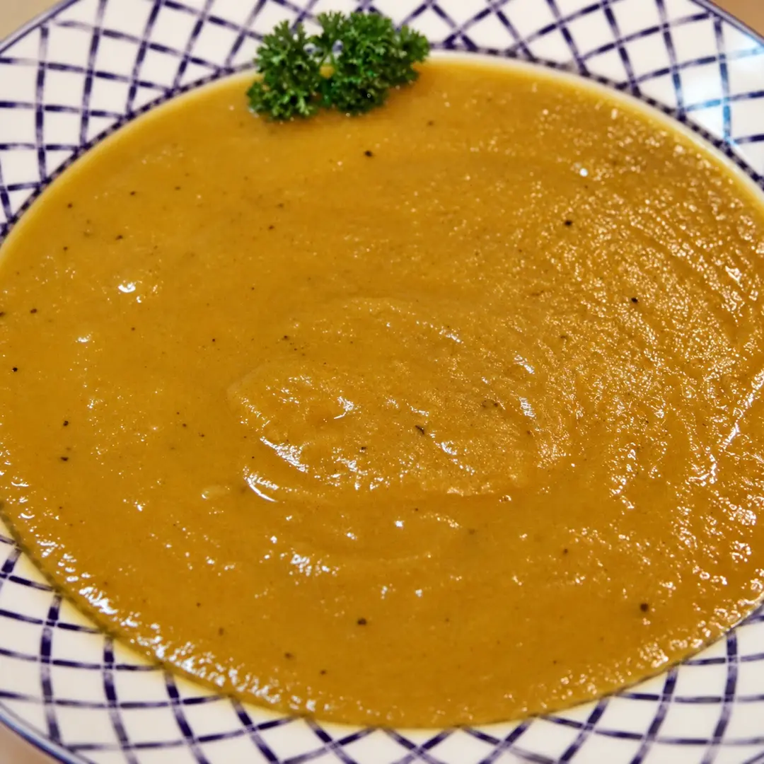 soupe fenouil patate douce, plat fini