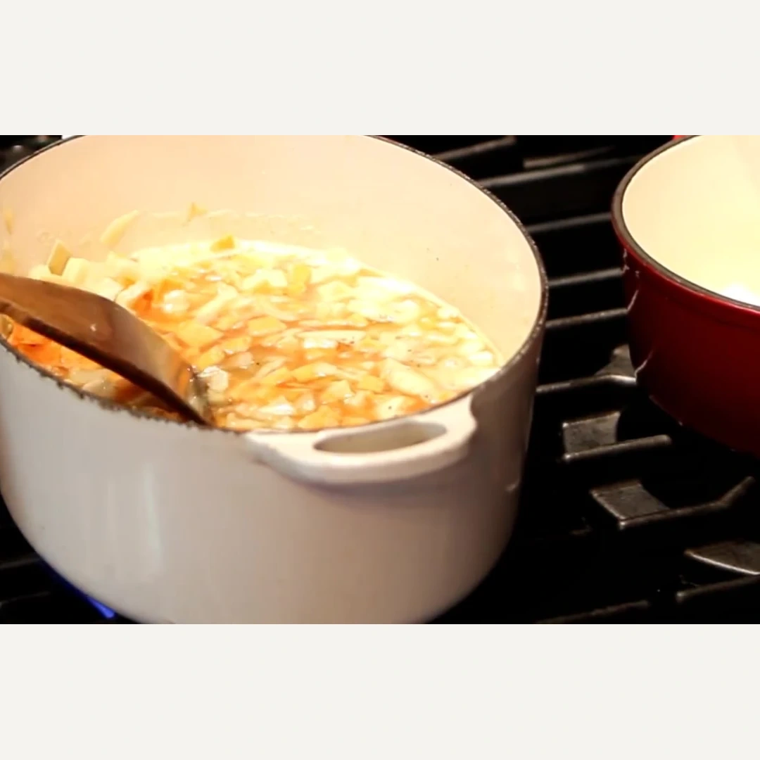 soupe fenouil patate douce, étape 3