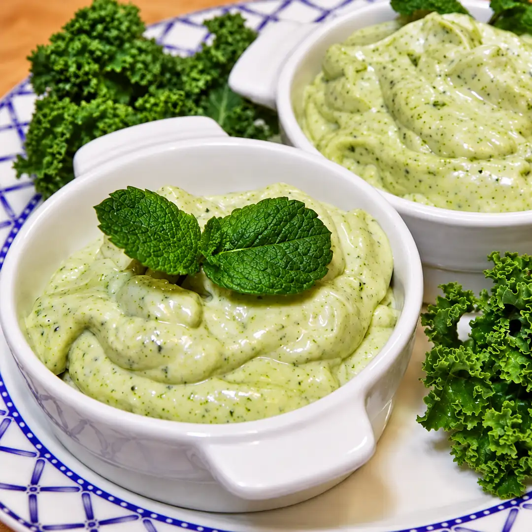 tarragon mayonnaise immersion blender, finished dish