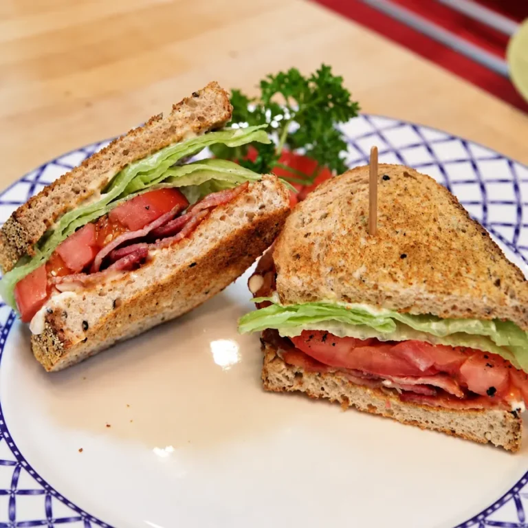 Traditional BLT Sandwich with Homemade Mayonnaise