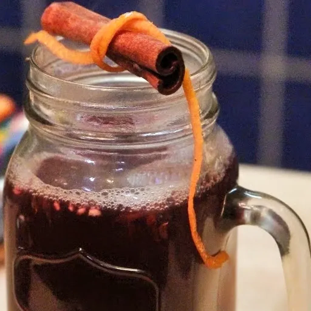 vin chaud orange cannelle, plat fini
