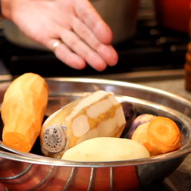 waffle cut vegetable chips, ingredients
