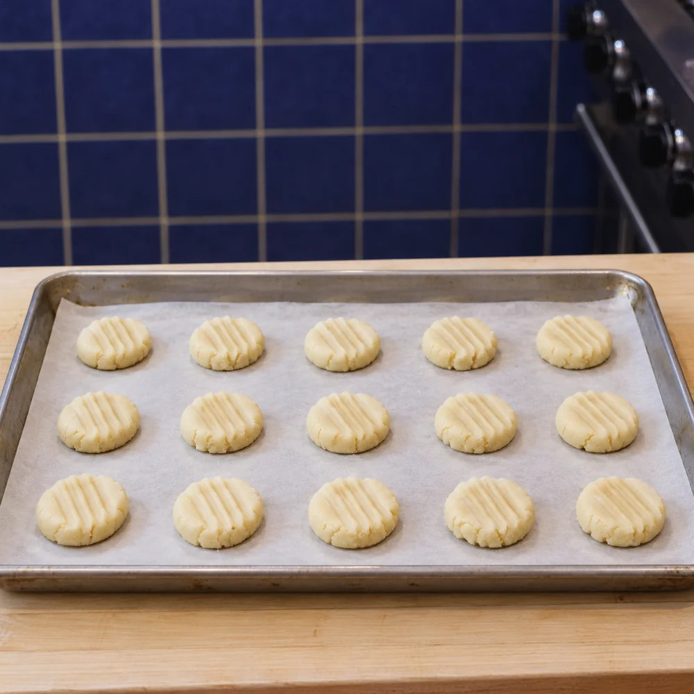whipped shortbread cookies, step 2