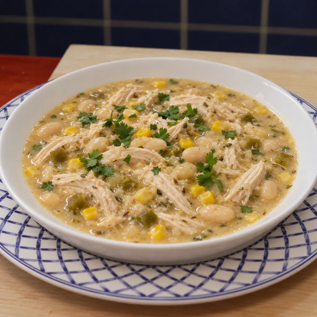 White Chicken Chili with White Beans and Green Chiles